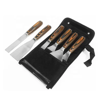 Industrial Grade Stainless Steel Paint Tool Plaster Shovel Filling Spatula Wood Handle Cement Shovel Construction Hand Tools