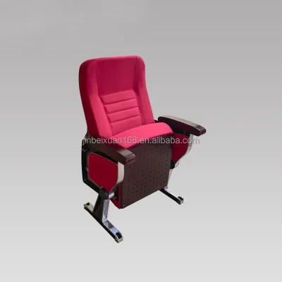 Aluminum Leg Auditorium Movie Theater Chair for Lecture Hall and Classroom Comfortable Ladder Style Seat