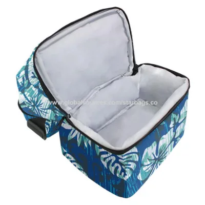 Fashionable design cooler bags, made of polyester and mesh, customized color is accepted