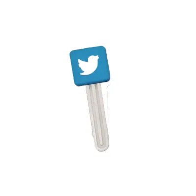 Custom Logo PVC Bookmarks personized app logo design Bulk Soft Rubber Icon Bookmarks for Promotional Gifts & Office Supplies