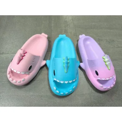 Shark slipper kids cute slippers
