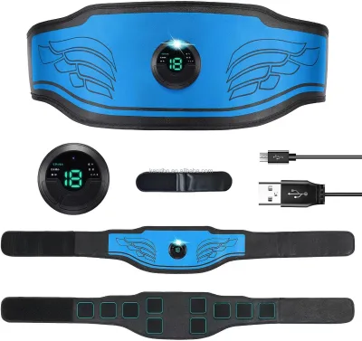 Gym Men Waist Lifting Belt Electric Body Massager Belly Waist Massager Slimming Trainer Abs Stimulator Abdominal Toning Belt