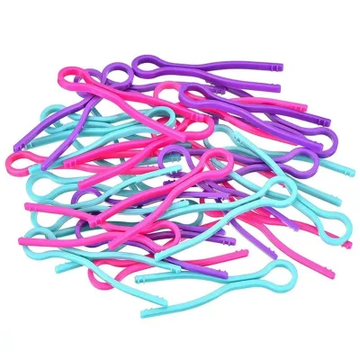 40pcs Plastic Bobbin Thread Holders Long Bobbin Clip for Sewing Machine Wire Sewing Thread Spool Organizing Sewing Tool
