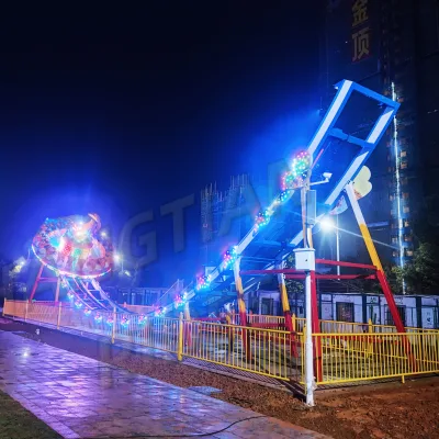 Thrilling Flying Saucer Amusement Ride Kiddie Rotating Rides Fast Amusement Park Rides