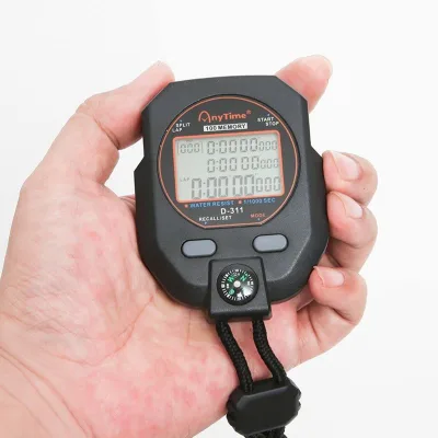 Portable Digital 3-Channel Timer, Manual Button Control Power Switch, with Alarm Reminder, Countdown & Stopwatch Functions