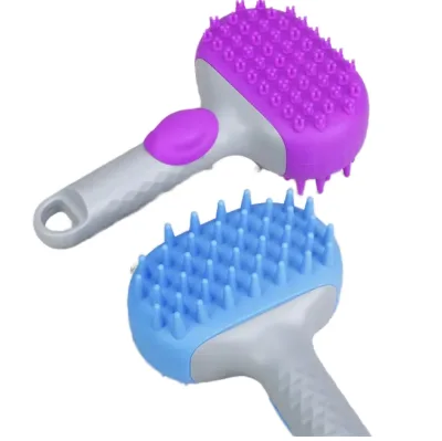 Double-Sided Dog Massage Bath Brush Eco-Friendly Silicone Pet Comb for Hair Removal Cat Comb Grooming Products Pet Supplies