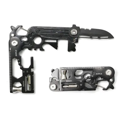 Folding Knife Folding Utility Knife Pocket Tool Rotary Multi Tool Multi Function Outdoor Tool Small Climbing Carabiner EDC Gear