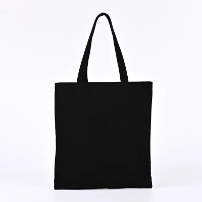 Canvas Reusable Tote Bag with Long Handle Friendly Super Strong Great Choice for Schools Promotion