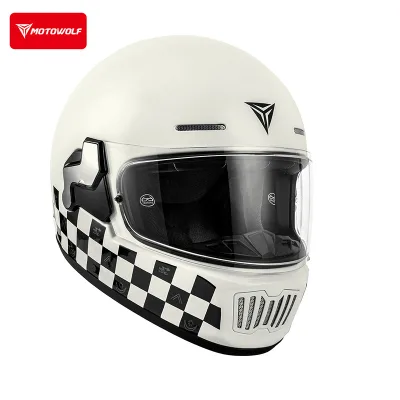 Motowolf H2 Retro Helmet DOT Approved Safety Motorcycle Helmet for Motorbike