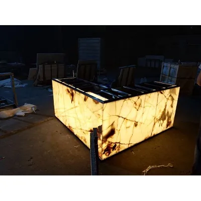Customization Onyx Marble Desks Marble Worktops Welcome Desks