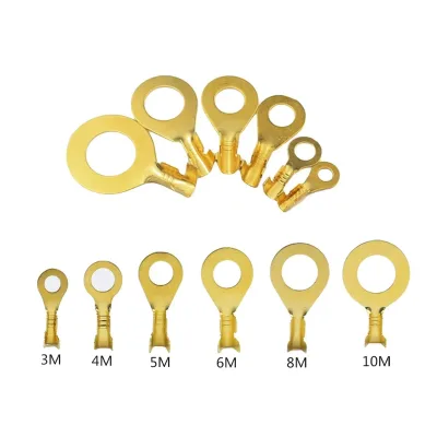 Set 75/150pcs O-Type Lugs Terminals DJ431 Cold-Pressed Connector Copper Tab Wiring Nose Combination Ring Terminals CE Certified