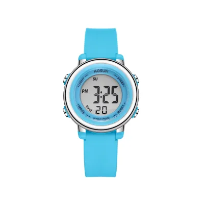Trendy Colorful Digital Watch for Kids Waterproof LED Lights Luminous Children Wristwatch Boys Students Electronic Wrist Watch