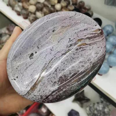 High Quality Natural Colorful Ocean Jasper Bowl Polished Crystal Stone Ashtray Bowl for Healing