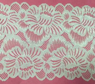 Spandex Wide Big Flower Jacquard Lace Trim Big Lace Galloon