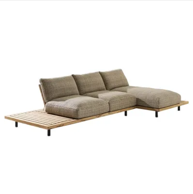STG Modern European American Luxury Modular Solid Wood Sectional Sofa Set for Apartment Hotel Villa Living Room