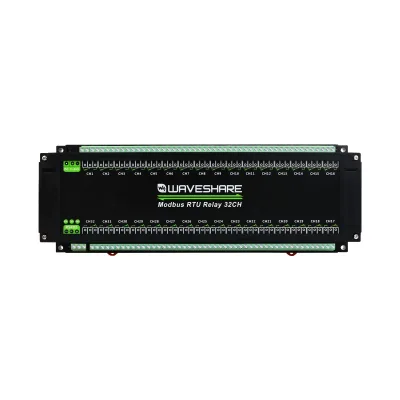 Modbus RTU 32-Ch Relay Module, RS485 Interface, With Multiple Isolation Protection Circuits Modbus RTU Relay 32CH