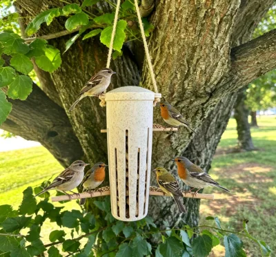 Manufacturer Biodegradable Custom Natural Mixed Seed Bird Feeder for Wild Birds LFGB Certified 3-Year Use Outdoors