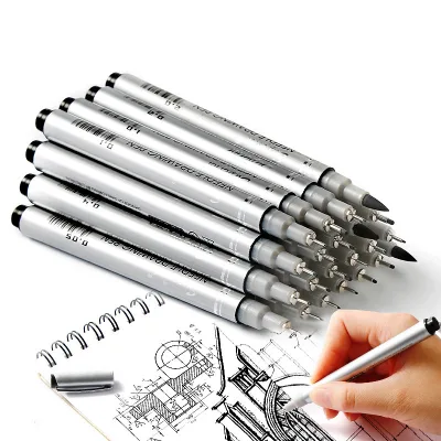 Bview Art Profession PP Material Micron Fineliner Pen for Artist Writing, Drawing, Journaling, Sketching, Illustration