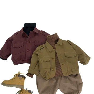 Hot Sale Kids Warm Clothing Children Clothes Winter Fashion Children's Jacket Thick Solid Kids Girl Baby Pure Outwear Coat