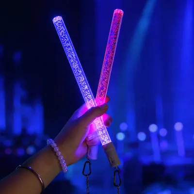 Nicro Festival Concert Cheer up Props Bulk Printing Logo Neon Supplies Luminous LED Light Party Glow Sticks Luminous for Events