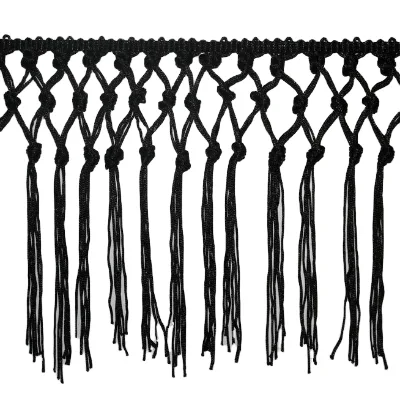 Hot Design White Gimp Braid Trimming Beaded Tassel Fringe for Curtain Pillow Lampshade Decorative