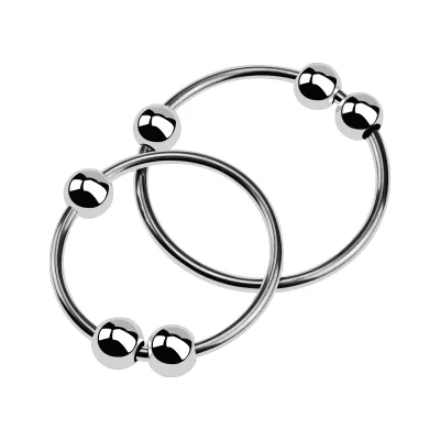 Metal Stainless Steel Cock Ring Heavy Duty Solid Design Erection Enhancer Durable Reusable Male Fetish Sex Toy