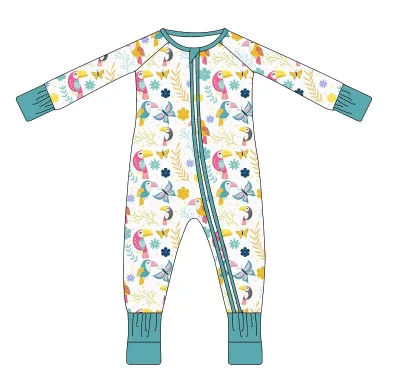 NewTrendy Customize Zipper One-Piece Pajamas Along with Fine Knitted Rompers