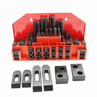 Clamping Kit Set Step Block T-Slot Stud Set 58pc-Sizes M8 M10 M12 M14 M16 Mill Drill
