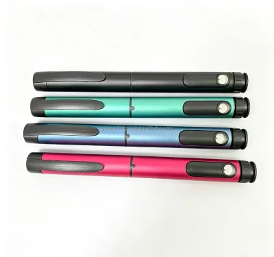 V1 80U Durable Cylinder Metal Injection Pen Slim Customizable Label Design High-sealing Glass Cartridges Liquid