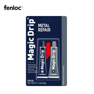 Pressure-proof two-part mix Metal Welding Clear Epoxy AB Glue for  restoration of metal pipelines and metal parts