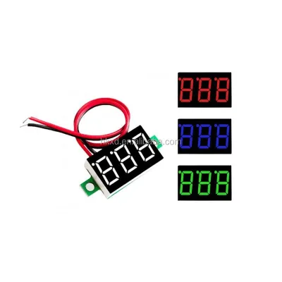 Two-wire Voltmeter 0.36inch DC4.5V30V 4.5-120V DC Voltmeter Head Motorcycle Voltmeter Display Meter
