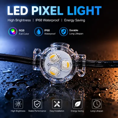 Outdoor Wholesaler RGBW LED Pixel Lights 48v 12v 24v Waterproof IP68 Ucs2904 Christmas Lights 50 M Pixel Christmas Lights