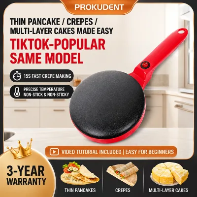 Rapid Cooking Automatic Temperature Lightweight Scald Resistant Compact Nonstick Electric Crepe Maker for Crepes Chapati