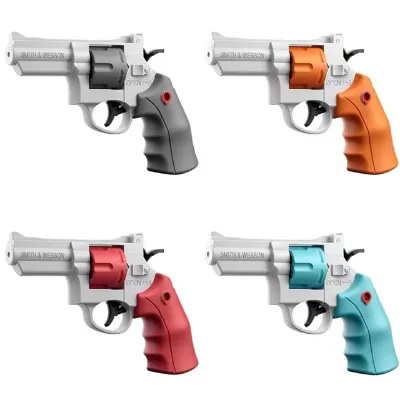 Small Water Gun Revolver High Volume Range 10m+ Summer Water Toys Outdoor Party Girft for Kids