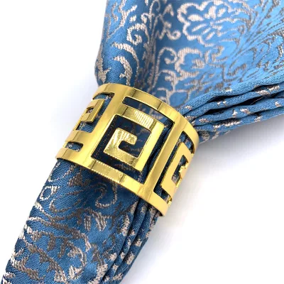 Round Elegant Napkin Rings Napkin Holder Rings for Table Decoration