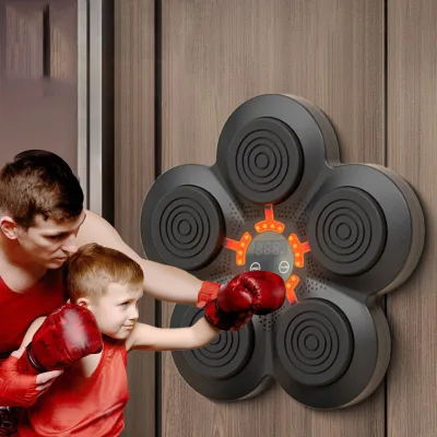 Magic 360 Degree Rotating Music Boxing Target for Kids Adults Sports Stress Relief Lighted Smart Music Boxing Training Machine