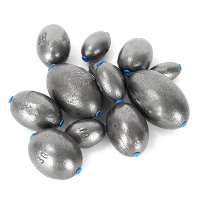 Long-cast Snag-resistant Hollow Lead Sinker Replacement Through-core Iron Sinker Plastic-core New-style Olive-shaped Sinker