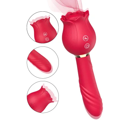 Soft Silicone 9 Vibration Mode Female Sex Tool Waterproof Silicone Tongue Licking Vibrator