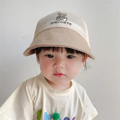 High Quality Summer Children's Fisherman Hat for Boys Toddler Beach Hat Sun Protection Breathable Mesh Baby Hat