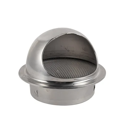 Stainless Steel Electric Wall Air Vent Ducting Ventilation Exhaust Heating Cooling Roof Outlet Cowl Parts Kitchen Range Hood