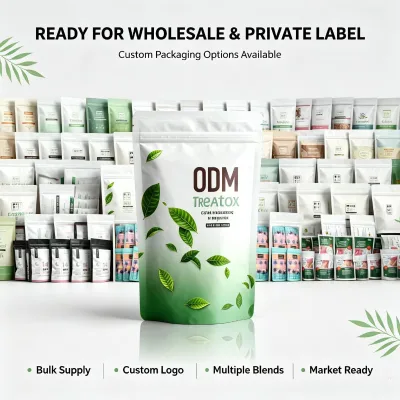 Visible Natural Herbs Slim Detox Tea with Vitamins Pyramid Tea Bags Easy Brew for Adults Home & Office Daily Drinking