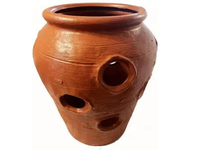 terracotta strawberry pots Large Terra-Cotta Durable Plastic Strawberry Jar