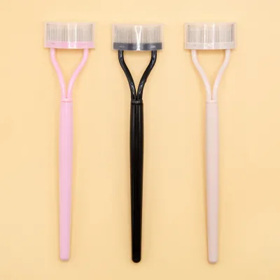 New Professional Metal Teeth Separator Custom Black Mascara Eyelash Comb Brush Lash Separator Definer Tool