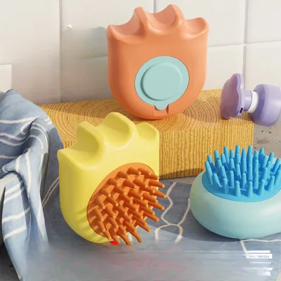 2 in 1 Pet Supplier Dry Wet Steaming Grooming Pet Fur Hair Remove Shower Brush Combs Clean Dog Cat Spray Comb Steam Brushes