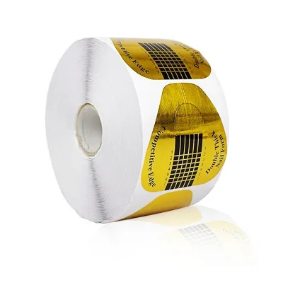 Reusable Nail Forms Manufacturer Paper Gold Price clear Nail Forms for Acrylic Nails Extension Tips