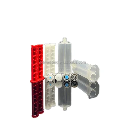 Wholesale Products Cold Resistant Strong Sealing Plastic Dispensing Cartrige 24Ml 1:1 Repair Adhesive Cartridge Kit With Plunger
