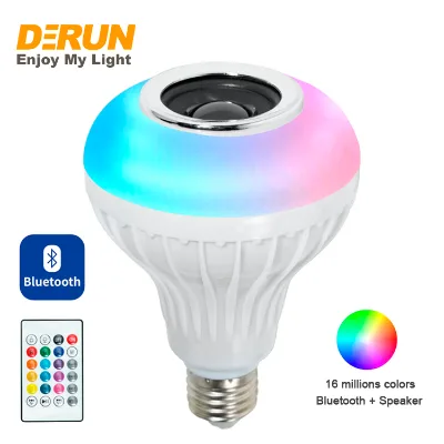 Music LED Bulb 12W E27 230V RGB Color Changing Wireless Smart Music Speaker LED Light , LED-MUSIC