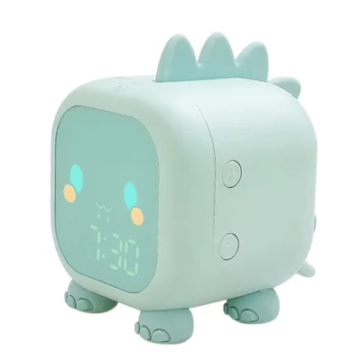 Kids Digital Alarm Clock Time Temperature Display Sound Control Snoozing Function Wake up Light Clock for Bedside Boys Girls