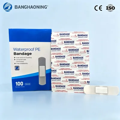Factory Direct Waterproof Breathable Adhesive Transparent PE Band Aids, 72x19mm Wound Care Adhesive Plaster, Wound Dressing