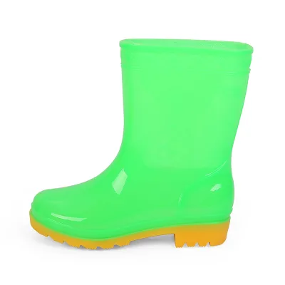 Kids Rubber Boot for Rain and Fishing Waterproof Safety Wellies with Anti-Slippery and Light Weight Feature for Winter Summer